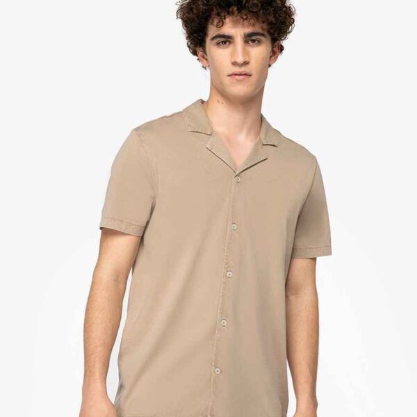 Native Spirit Jersey Short Sleeve Bowling Collar Shirt Thumbnail