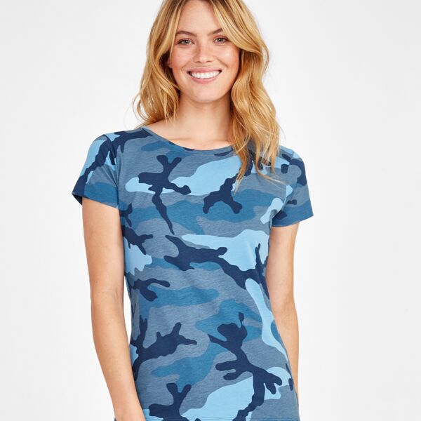 SOL'S Ladies Camo T-Shirt Thumbnail